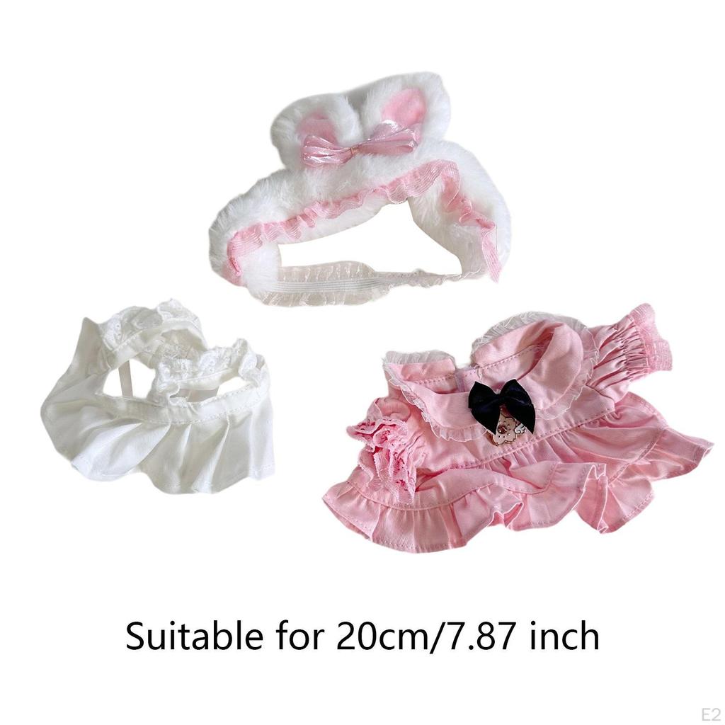 Мягкая кукольная одежда, комплект платьев, аксессуары для волос, реквизит для фотосъемки, очаровательные подарки, одежда