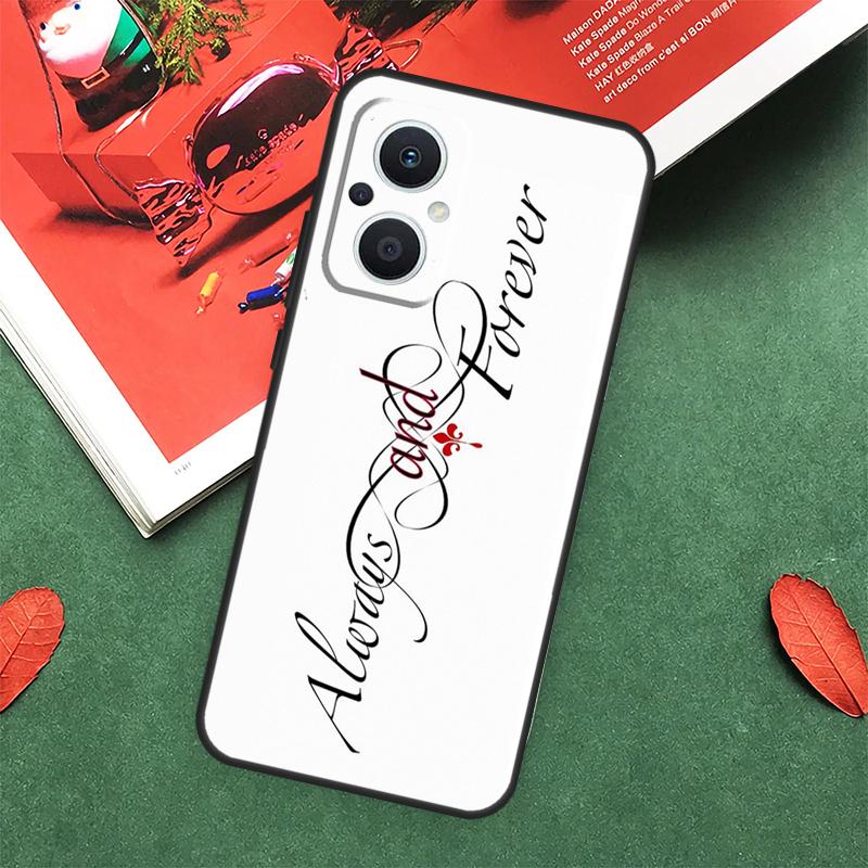 Чехол The Vampire Diaries Always Forever для OPPO Reno 13F 14F 12F 11F 12 11 10 14 Pro 8T 8 Lite OPPO Find X9 X8 X6 X5 Pro