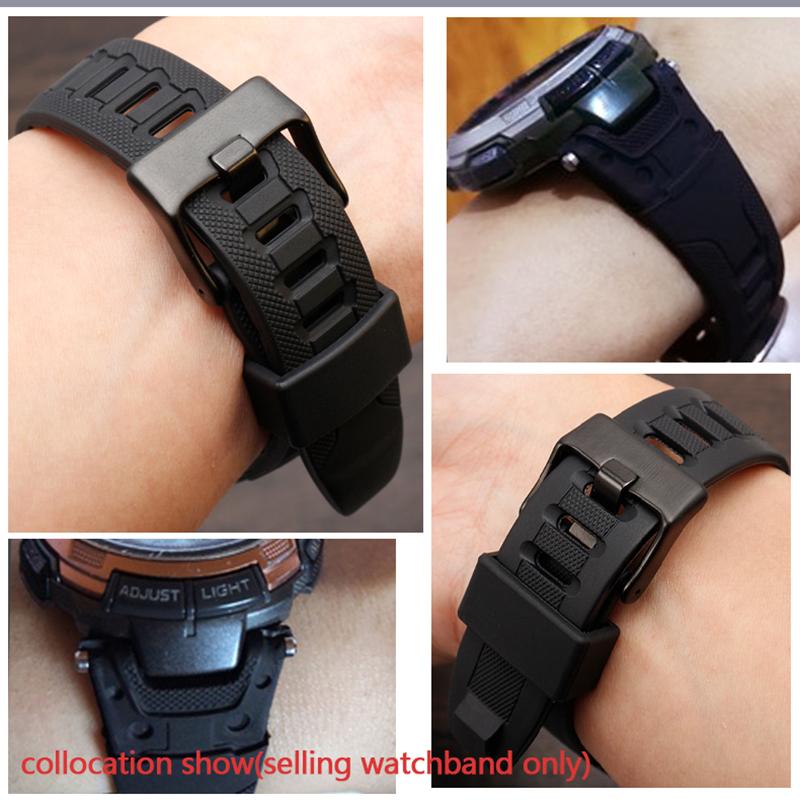Для часов Casio PROTREK PRG-110Y/C/PRW-1300Y/PRG-130Y/PRW-1500Y мужской ремешок из смолы/силикона аксессуары ремешок бесплатный инструмент
