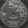 7-дюймовая пластинка СТИВИ УОНДЕР  For Once In My Life TMG679 Tamla Motown 1968 UK SoulFunk Б/у