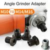 M10 Adapter Angle Grinder Female To M14 M16 Thread Nut Arbor Connector Polishing Screw Connecting Rod Connector Tool 1PC
