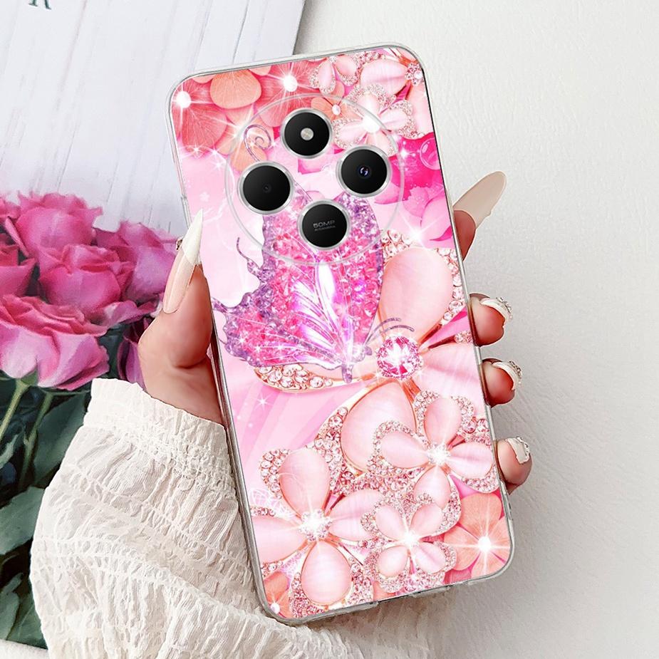 Чехол для Xiaomi Poco C75 Милый Модный Расписной Чехол 6,88'' Прозрачный Силиконовый Чехол для Телефона Для Xiaomi Poco C75 C 75 PocoC75 Мягкий Чехол