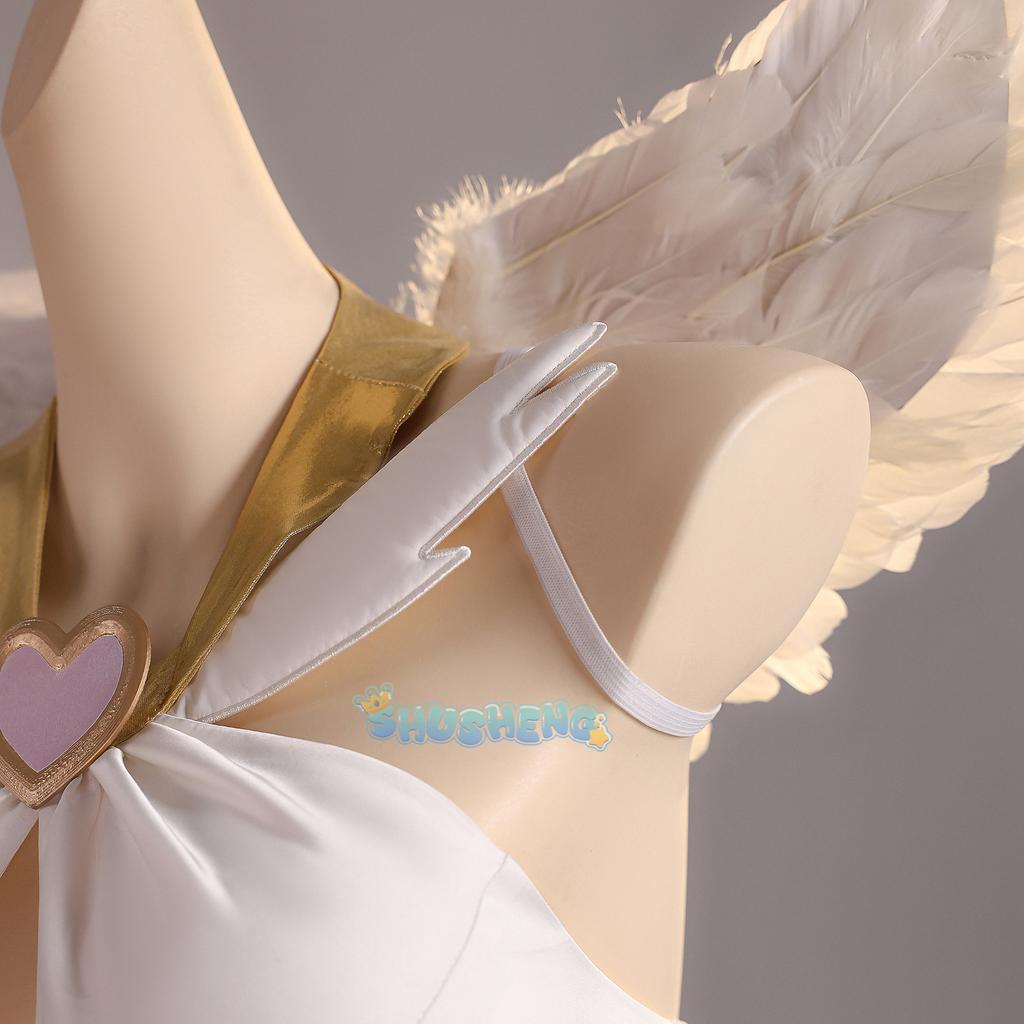 Panty Stocking Cosplay PANTY & STOCKING with GARTERBELT Costume Angel Dress Wing Women Halloween Carnival Party