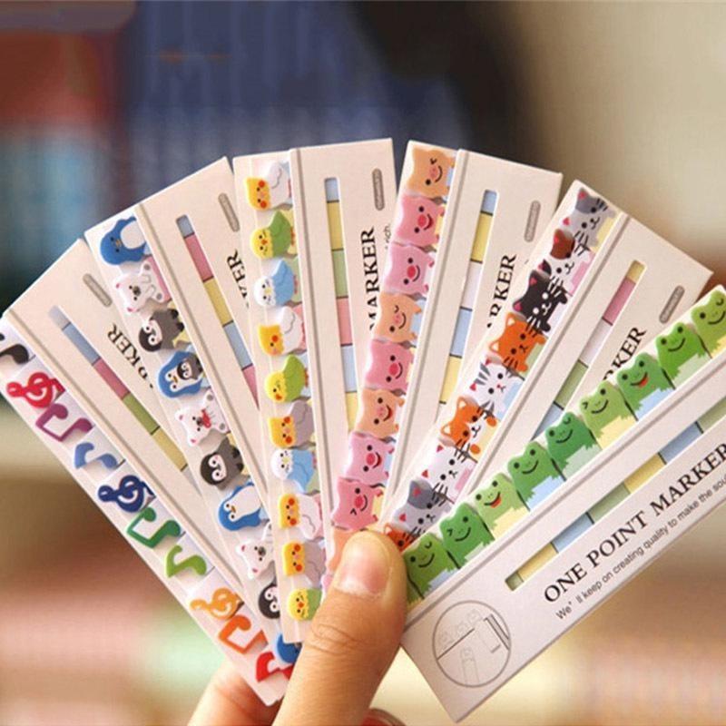 2шт мультфильм животных медведь кошка сердце лягушка стикер офис школьные принадлежности