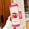 Crayon Small New Water Cup Термос Чашка Женская Новая Высокого Внешний Вид Нержавеющая Сталь Кофейная Чашка Соломенная Чашка Офис
