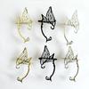 Antique Gold Color Elf Ear Clip Korean Style Ear Cuff Retro Single Side Earrings  Decoration