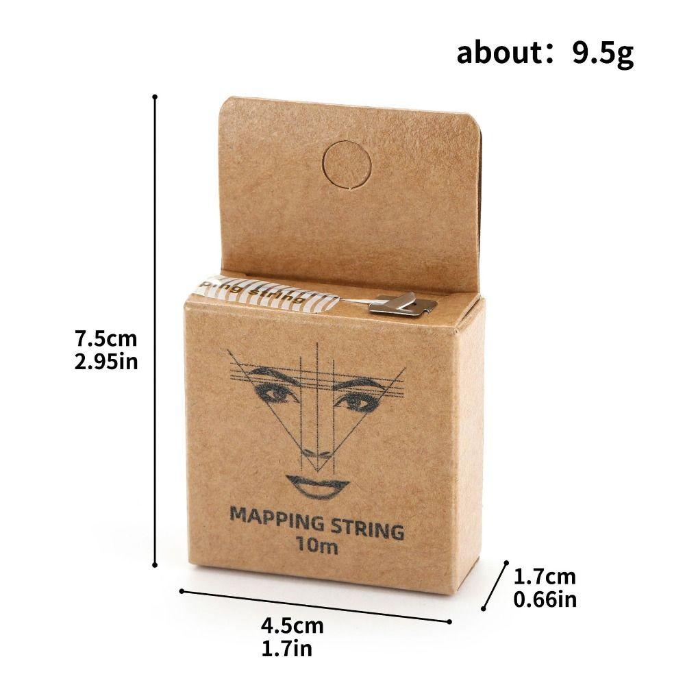 10 м маркер для бровей, нить с предварительно нанесенными чернилами, инструмент для рисования бровей, нить для татуировки бровей, бровей