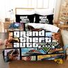 Game GTA V Bedding Set Cartoon Duvet Covers Pillowcase Grand Theft Auto 5 Comforter Bedding Sets Bed Linens Bedclothes(No Sheet)