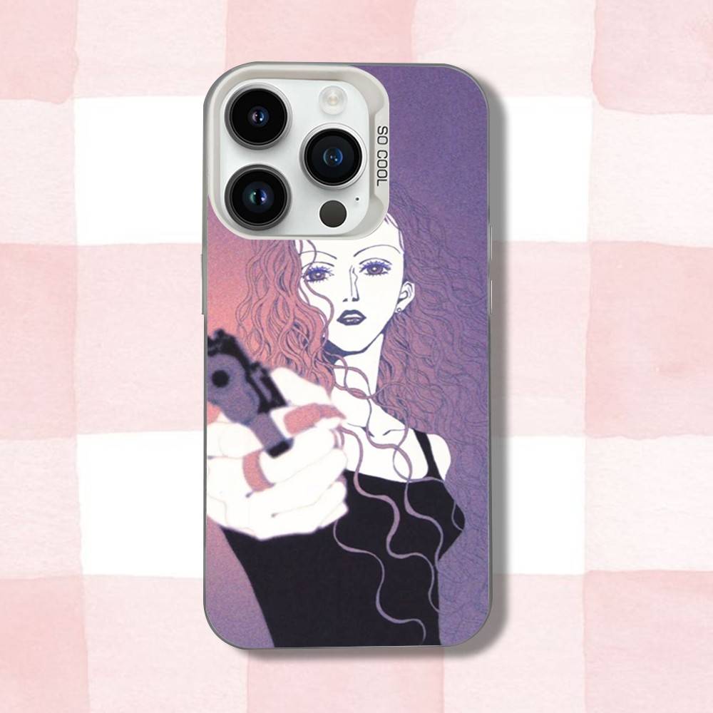Чехол для телефона с изображением аниме P-Paradise-es K-Kiss для iPhone 16,15,14,13,12,11,Pro,XS,Max,Plus,Mini,SE, Белый, Конфетный, Матовый, Ударопрочный