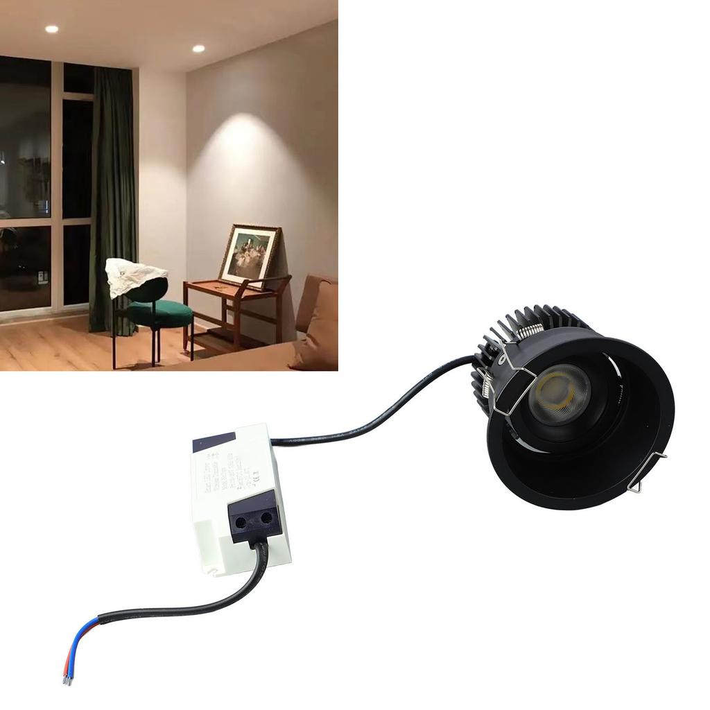 10W Recessed LED for Light Absorption 30 degrees 100 to 265V Embedded Downlight for Living Room Hotel