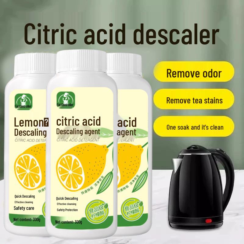 Food-safe Citric Acid Descaler & Stain Remover for Kettles & Showers