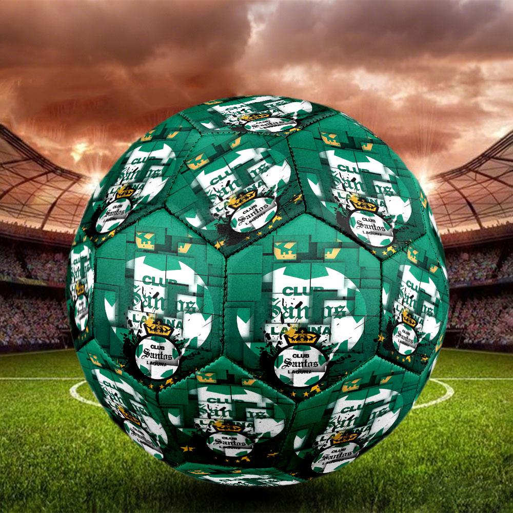 Футбольный мяч Club Santos Laguna, размер 5, стандартный match-мяч для спортивных игр и тренировок команды, идеальный подарок для фанатов футбола