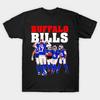 Мужская черная футболка с принтом Buffalo Bills - Isart-X #16 Печать на бумаге для трансфера без вырезания Хлопковая футболка