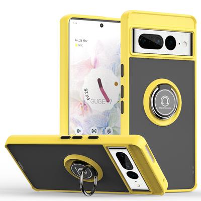 Матовый чехол для телефона с матовой отделкой для Google Pixel 6 7 7A 8 Pro, противоударный, защита от падений, магнитный чехол с кольцом-кронштейном