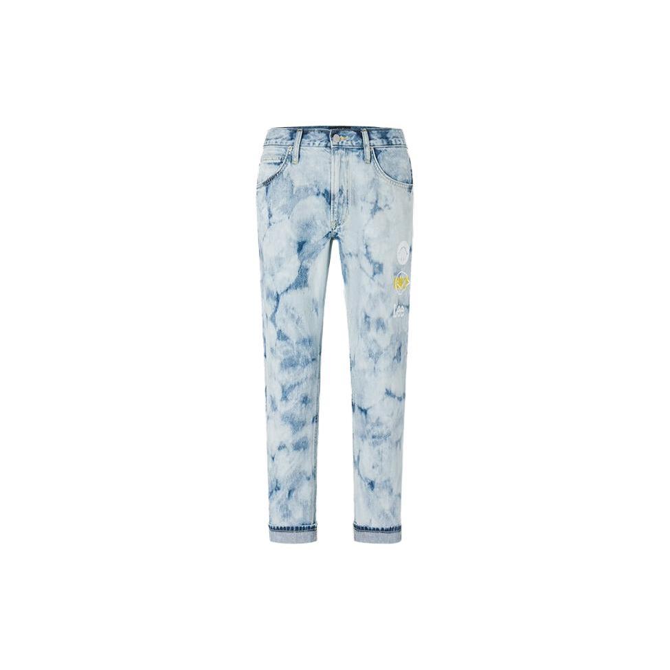 Lee X SMILEY Jeans Men's Light Blue Moderate Tapered Pants LMB1007415DG00F-A00482
