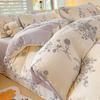 Four-piece Set, Washed Cotton Bed Sheet, Quilt Cover, Dormitory Three-piece Set