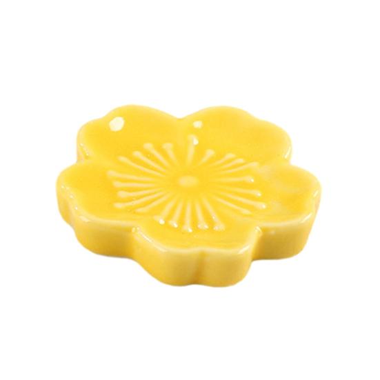 Подставка для палочек для еды в форме сакуры, керамический держатель для палочек для еды, универсальный держатель для посуды для дома, кухни, ресторана