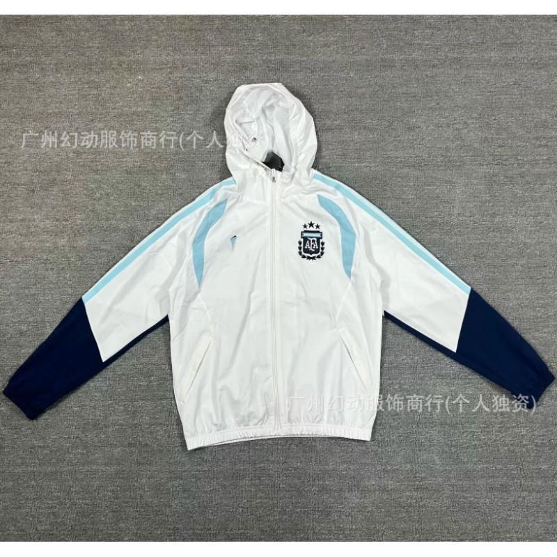 Hooded Retro Waterproof Windbreaker Rose Collaboration Training Jersey Football Shirt Unisex Size L