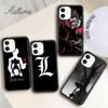 Чехол для телефона Death Note Ryuk kira для iPhone 11 12 13 14 Pro Max mini X XR XS SE 2020 6S 7 8 Plus Samsung Galaxy S21 S22