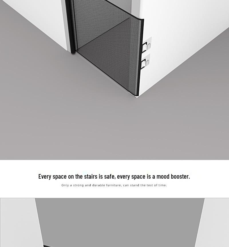 Retractable Pet Gate: Indoor Safety Net for Dogs & Cats, No-Drill Isolation Fence for Stairways & Hallways