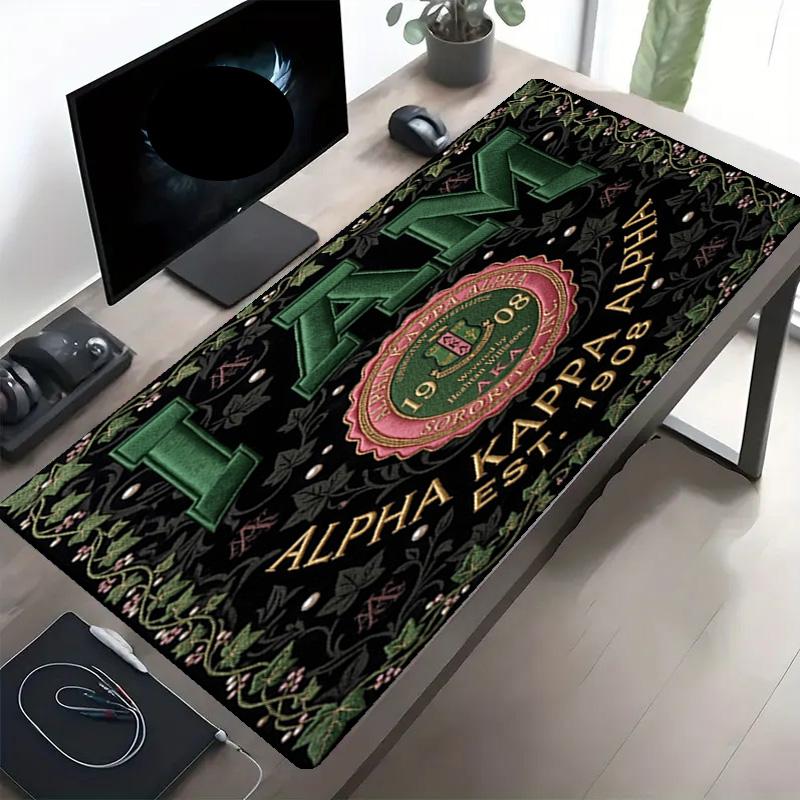 Коврик для мыши с принтом Alpha Kappa Alpha, противоскользящий коврик для настольного компьютера и клавиатуры, для ПК, ноутбука, игр, работы, повседневного использования, крутой подарок-сюрприз на фестиваль