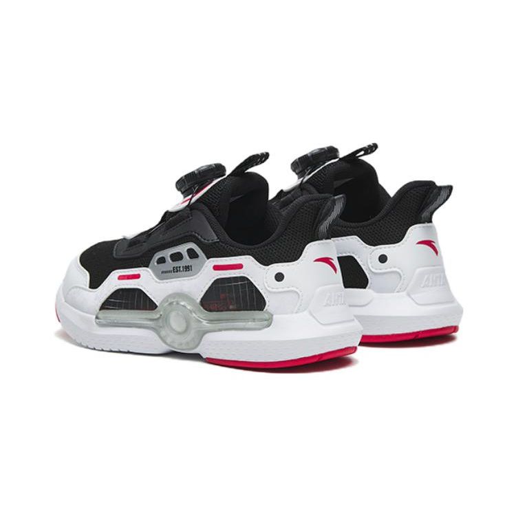 Anta Antiskid Wear-Resistant Childrens Casual Shoes Kids Sneakers Black White Red 312249909-4
