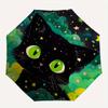 1pc Cartoon Star Cat Automatic Open/CloseUmbrella-CuteUmbrella with Cute Design, Portable 3-Fold Compact Umbrella for Men & Women, Valentine
