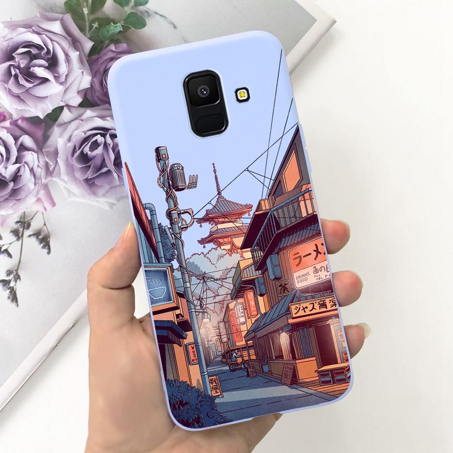 Чехол для Samsung Galaxy A6 2018 SM-A600F Милый Модный Расписной Чехол Мягкий ТПУ Чехол для Телефона Для Samsung A6 Plus A6+ 2018 A605F Бампер