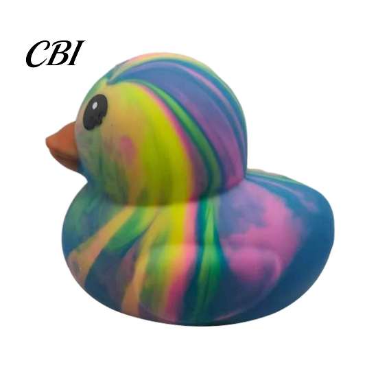Duck Squeeze Toys Rainbow Stress Relief Toy, Slow Rise Colorful Gradient Relievers Soft Sensory Fidget Toy