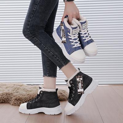 Новые женские кеды на холщовой основе, дышащие, на толстой подошве, увеличивающие рост, повседневные, ботинки Мартин для спорта