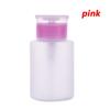 Manicure Liquid 60mL Clean Acetone Pump Dispenser Container Nail Polish Remover Empty Bottle
