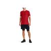 Under Armour Logo Print Sports Crew Neck T-Shirt Men Tops Red 1356798-608