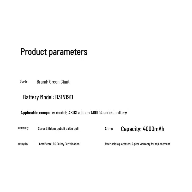 llano 4000mAh Laptop Battery for ASUS ADOL14 Series
