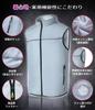 Vest Set with Fan New Release 24V Super High Output 30000mAh Large Work Fan Air Flow UV Work Clothes with Storm Quick Charger Essential for Protection