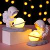New Unique, Charming, and Stylish Astronaut Night Light Sculpture - Elegant Resin Figurine of Iconic Victory Salute Spaceman for