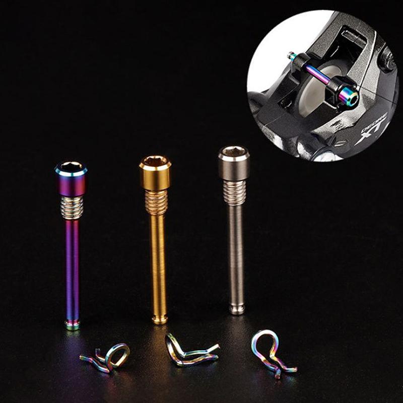 Болт для тормозной колодки гидравлического дискового тормоза велосипеда M4, титановый сплав, штифт, вставка, винт калипера, стопорный штифт, аксессуары для велосипеда