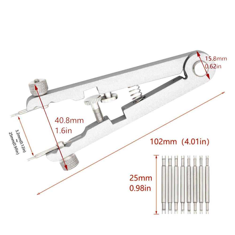 Часовые плоскогубцы Часовые плоскогубцы для пружинных стержней Пинцет для снятия Регулировка длины ремешка Металлический браслет Инструмент для разборки соединительных штифтов