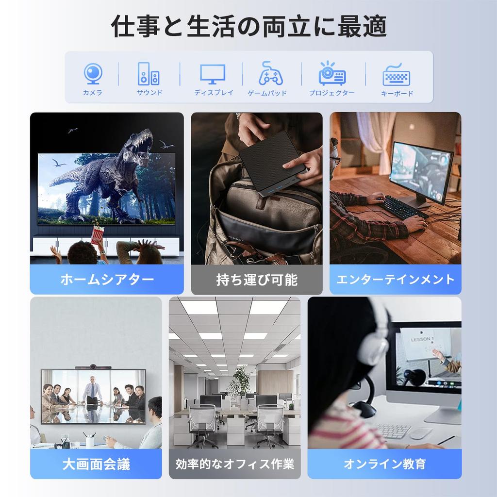 Fsjun Mini PC with 2024 Office Windows 11 Alder Lake N150 Intel Desktop PC with 4K Dual Display Fanless and Quiet VESA 4 4 WIFI BT DDR4 4K Dual