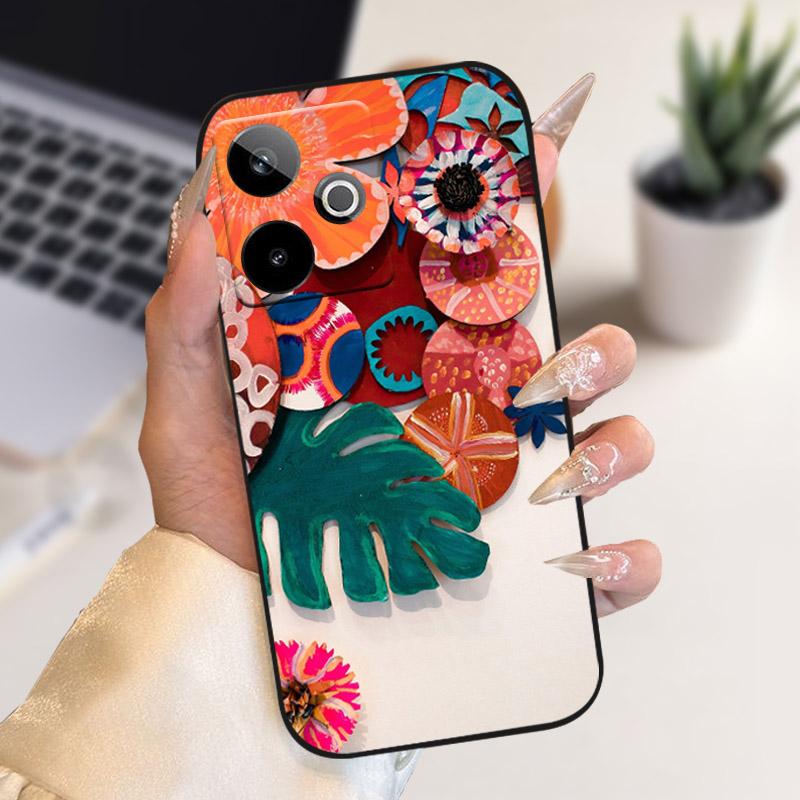 Чехол для Realme GT 7 T GT7T 2025 Новая Мода Мягкий Силикон ТПУ Задняя Крышка Телефона Для Realme GT7 Pro RMX5011 Чехол Ударопрочный Capa