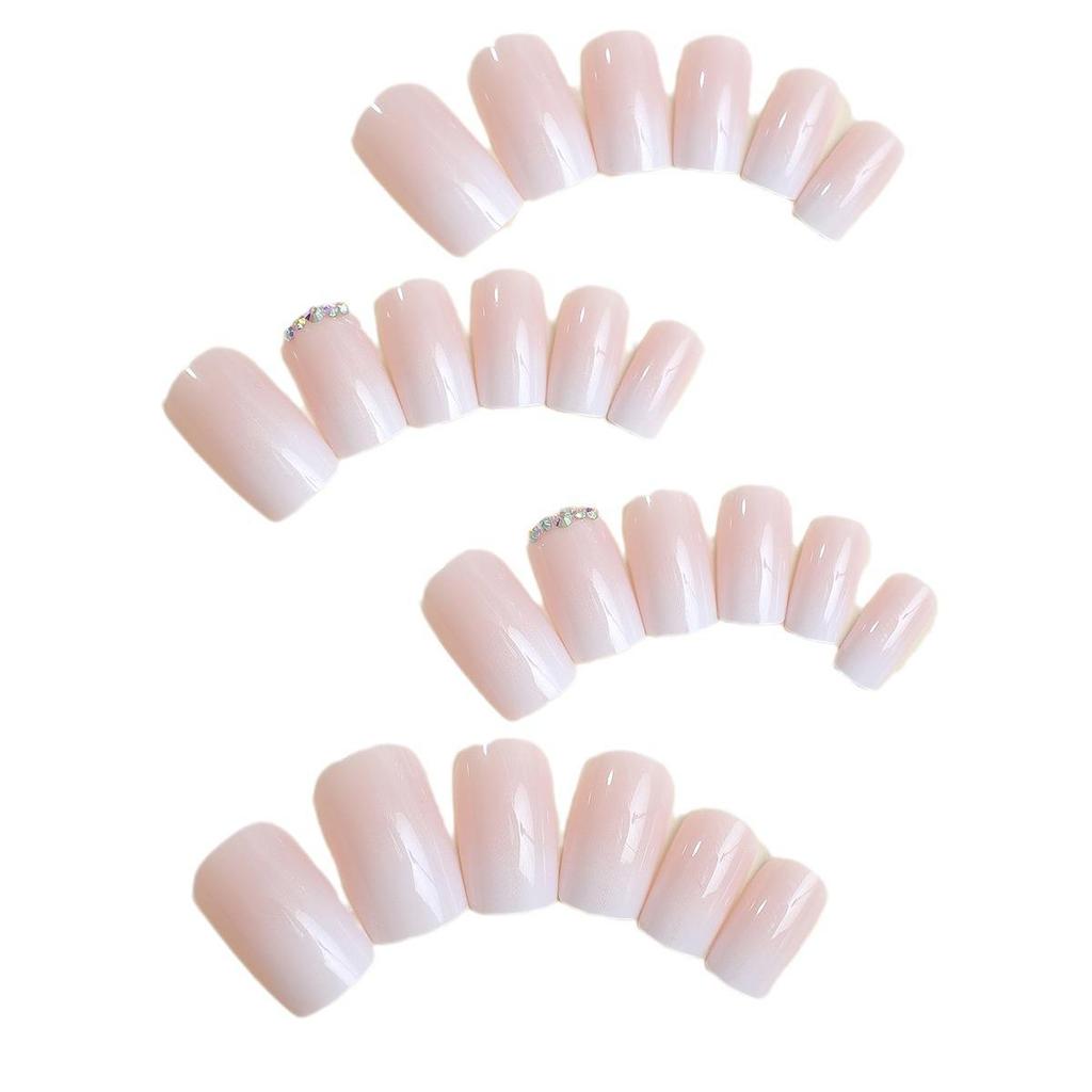 European & American Wearable Gradient Rhinestone Fake Nails