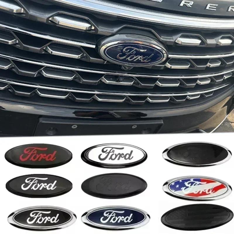 ABS Наклейка на задний багажник автомобиля Передняя эмблема на капот для Ford Fusion Ranger Escape Fiesta Explorer Focus Bronco Mondeo Transit QK2