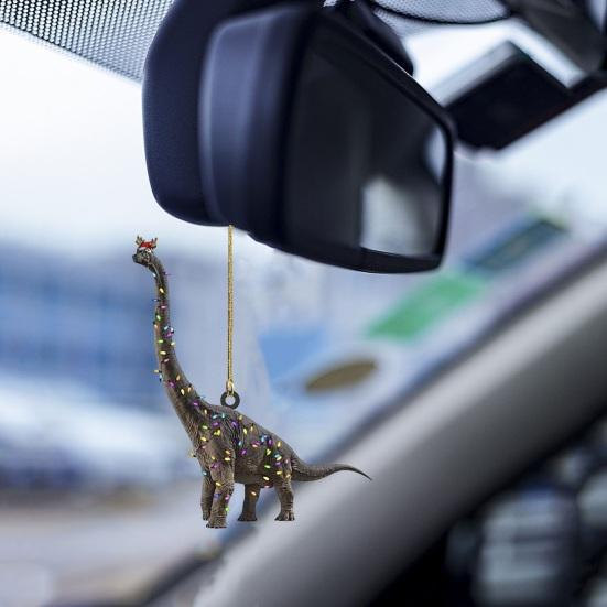 Dinosaur Car Hanging Decoration Christmas Festive Tree Trendy Various Styles Ornament for Home Scene Layout