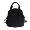Autumn and Winter New Large Capacity Washed Solid Color Canvas Casual Double Back Street Trendy Student Schoolbag