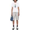 Polo Ralph Lauren Ss24 Logo Bear Pattern Printed Casual Short Sleeve T Shirt Women T Shirt White 211935615-001
