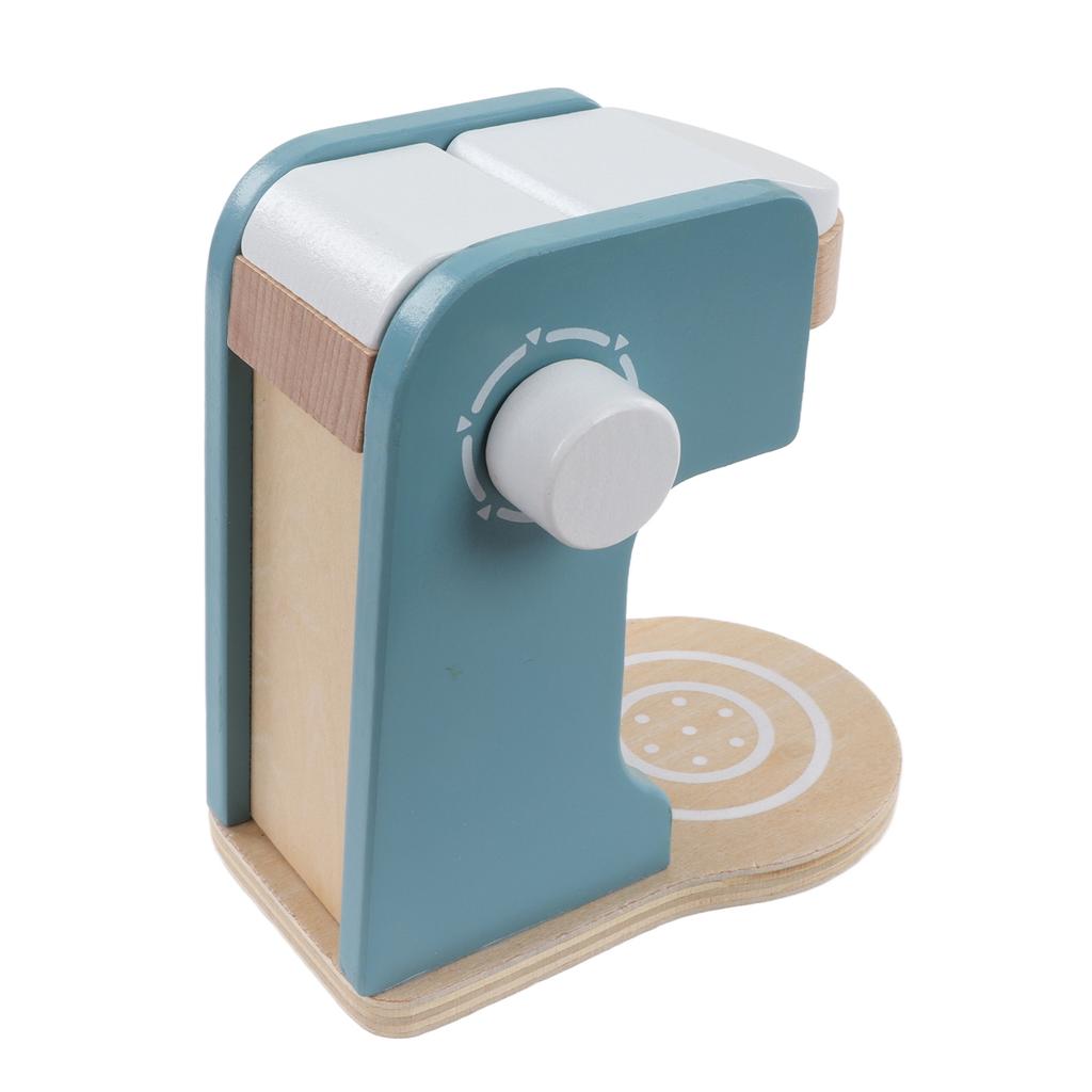 Кофеварка игрушка Играйте с воображением прочная деревянная глянцевая мягкая цветовая гамма деревянная кофеварка для ролевых игр