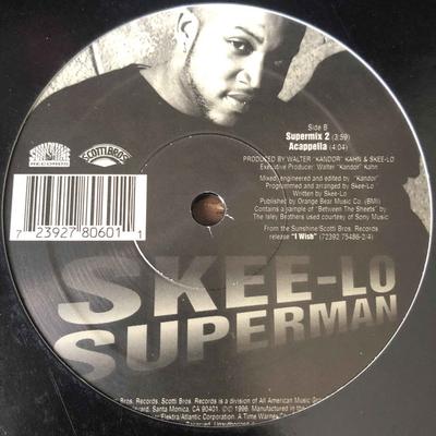 12-дюймовая пластинка SKEE-LO - Superman 72392780601 Scotti Bros. Ре 1996 США Рэп и Хип-хоп/R&B Б/у