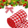 1Pc Christmas Tree Decoration Christmas Ribbons Indoor Outdoor Gift Packaging Ribbon Striped Ribbon