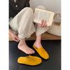 French Retro Lazy Style Bag Head Half Slippers Women's Outer Wear 2025 Comfortable and Versatile Flat-bottomed Casual Cool Slippers