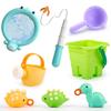 Bacolos Water Pool Bath Toys for Kids Ages and Includes a Watering Fishing and Soft Water Toys with Storage Toys, & 2, 3, 4, 5. Can, Fountain,