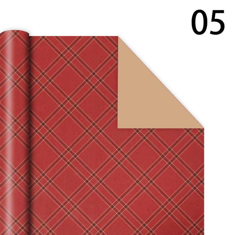 76x50cm Christmas Gift Wrapping Paper Birthday Party Wedding DIY Craft Paper Xmas Tree Snowflake Print Gift Box Packaging Papers